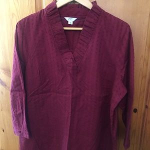 Burgandy blouse